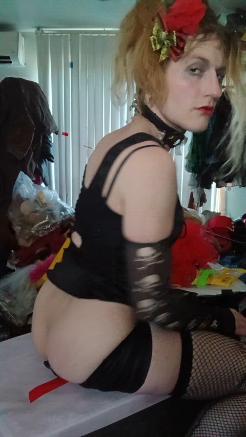 ass blonde booty cum on tits cute eye contact femboy homemade sissy tease clip