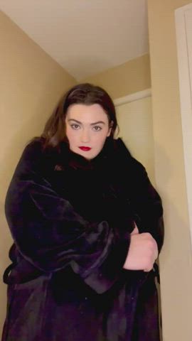 bbw big tits flashing natural tits saggy tits clip