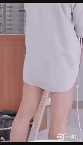 coworker funny porn legs non-nude office sfw softcore tease thighs clip