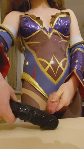 big dick cumshot dildo girlfriend jerk off trans clip
