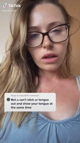 Glasses TikTok Tongue Fetish Tribute clip