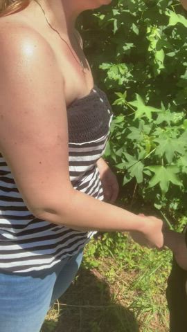 blowjob outdoor public wife clip