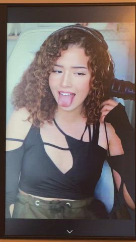 brunette cum cumshot tribute clip