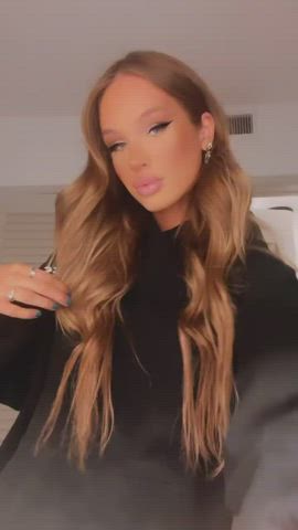 Blonde Lingerie Tease clip