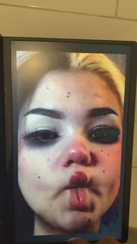 Cummed on this emo chick