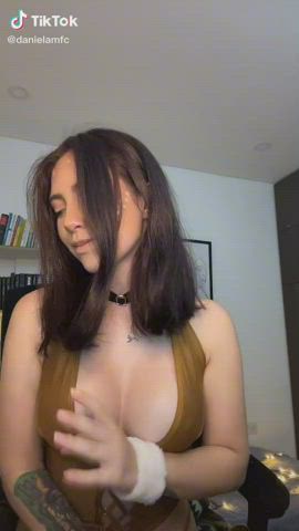 Cleavage Eye Contact Handjob Tease TikTok clip