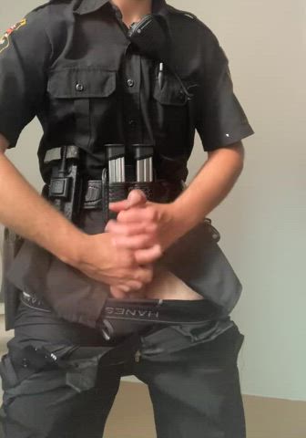 bwc big dick big balls police abs bull clip