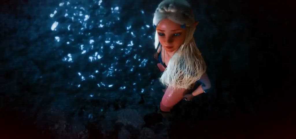 animation blonde blowjob eye contact handjob pov princess zelda clip