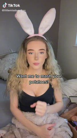 Bunny Cleavage Handjob TikTok clip