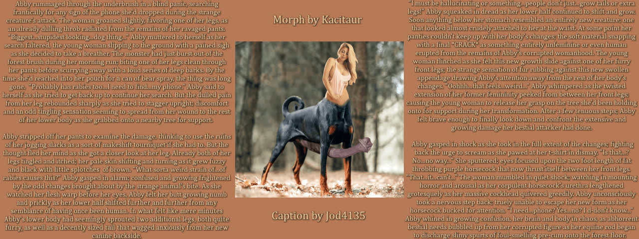 Caption Futanari Outdoor clip