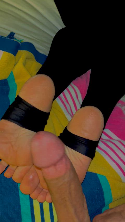 big dick cockslap feet feet fetish leggings soles teasing clip