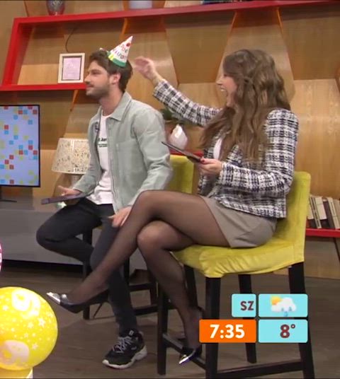 celebrity legs pantyhose clip