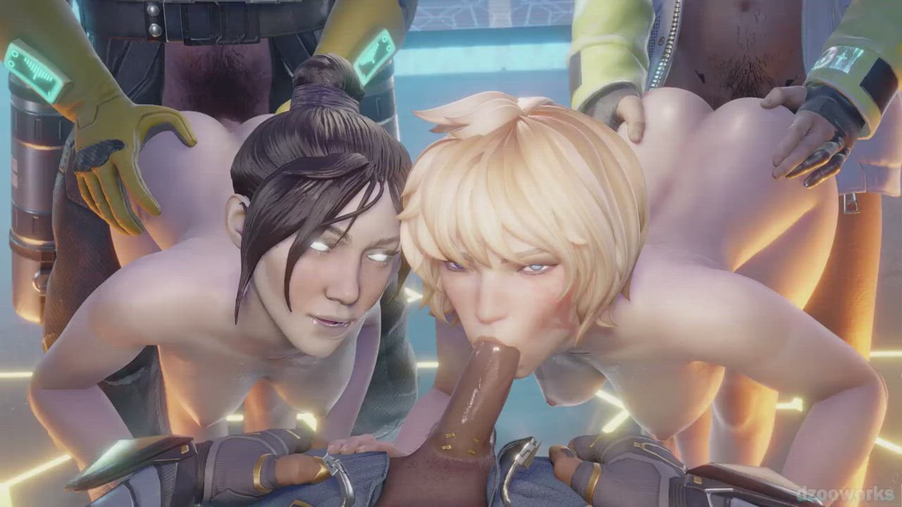 3D Animation Foursome Hentai clip