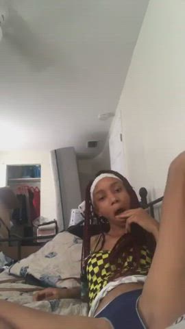 18 Years Old Ebony Fingering Tight Pussy Tits clip
