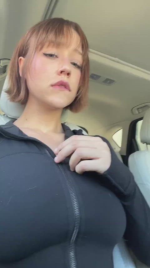 big tits tits boobs cute solo public clip