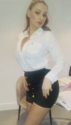 secretary sex stockings clip