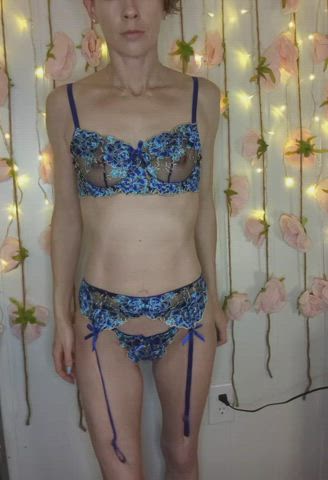 lingerie milf petite skinny small tits wife clip
