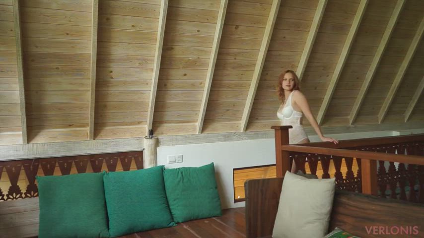 Lingerie Redhead Strip clip