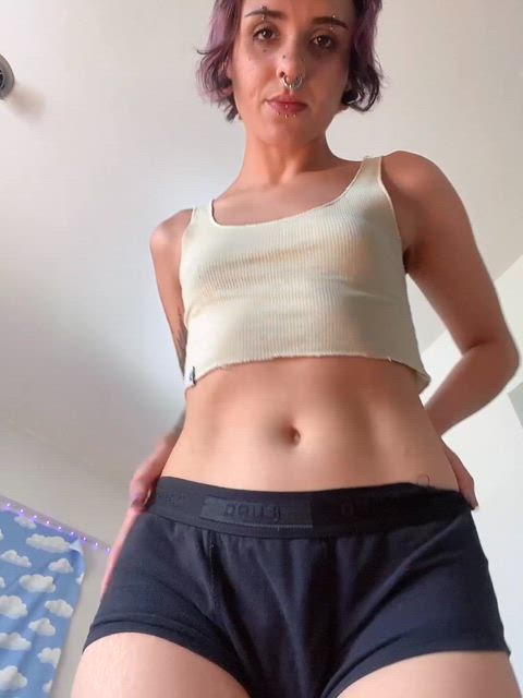 alt emo girl next door goth clip