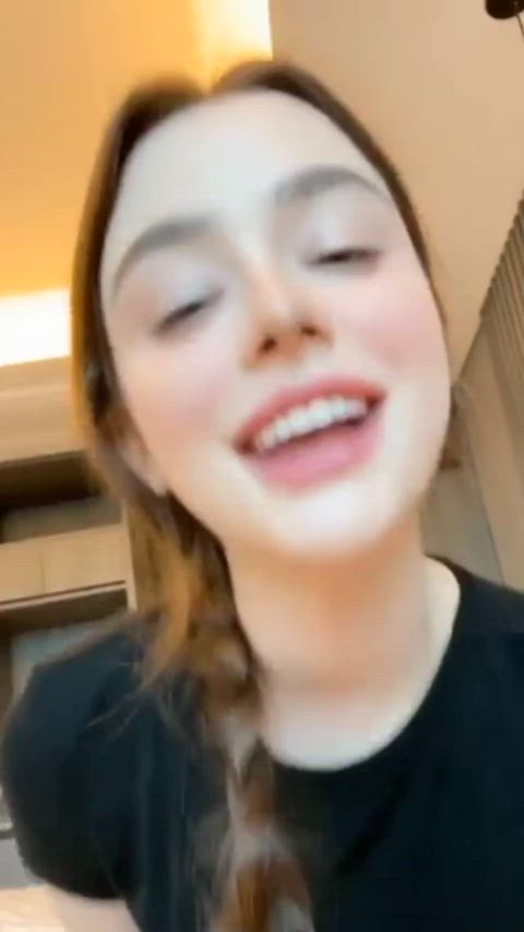 bouncing celebrity cute fake riding smile clip