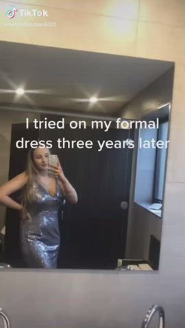 Big Tits Busty Dress clip