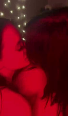 bbw curvy girl girl kissing latina lesbians onlyfans tattoo thick clip