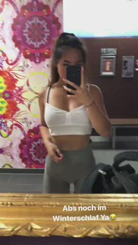Asian Fitness Tits clip