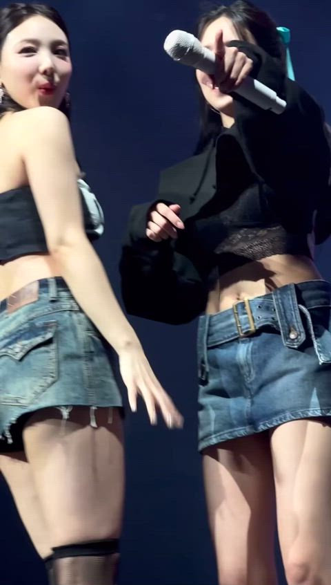 Nayeon shaking her ass and meaty thighs π€€ (feat. Mina)