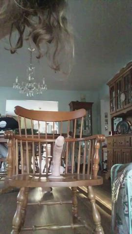dildo hairy hairy pussy moaning pussy riding tight pussy tits clip