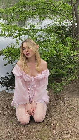 blonde cosplay non-nude sfw clip