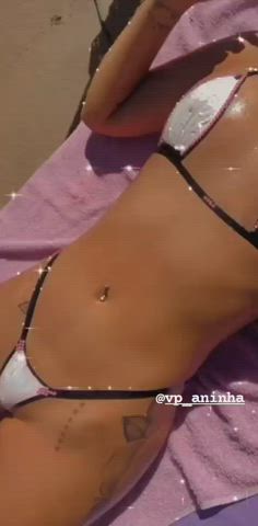 bikini small tits tanlines clip