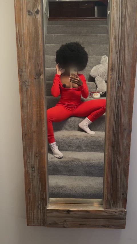 amateur booty ebony ebony butts homemade mirror natural tits pov selfie tease adorable-porn