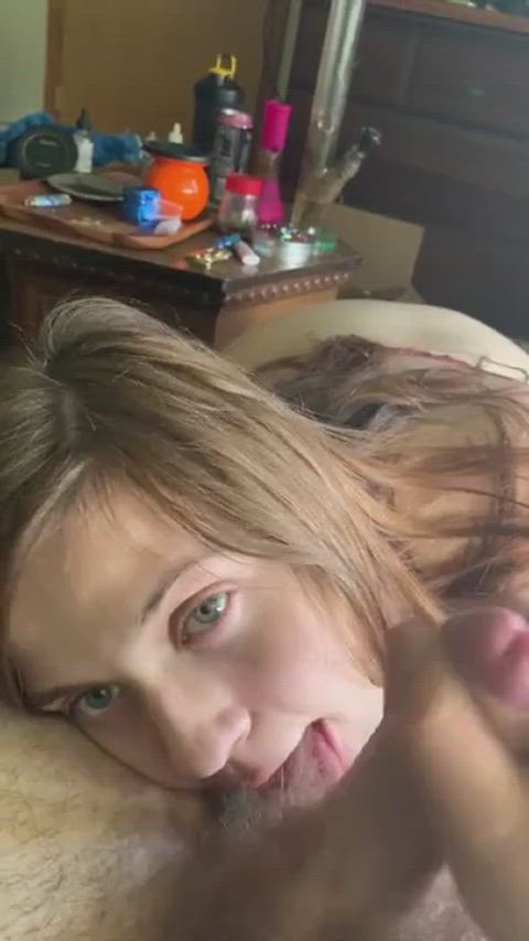 balls sucking bikini blowjob homemade clip