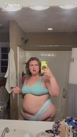 bbw non-nude tiktok clip