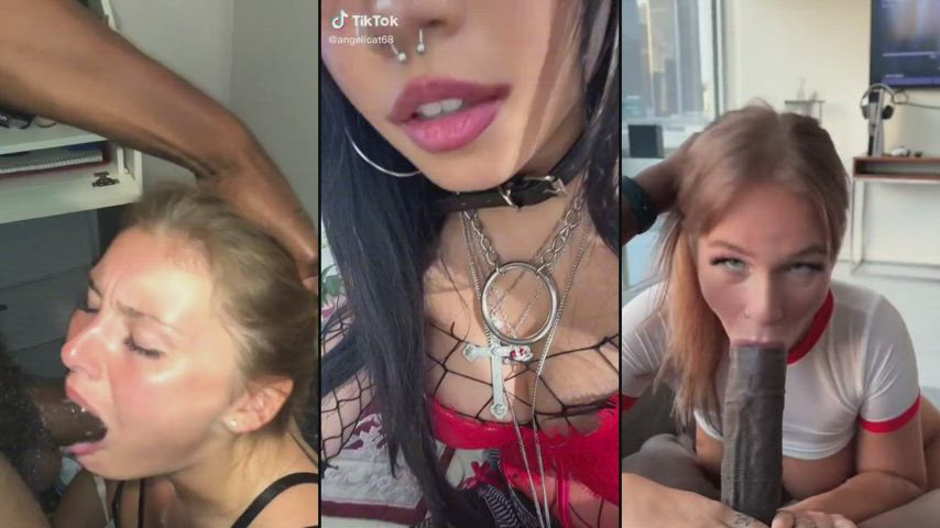 bbc blowjob compilation goth split screen porn tiktok white girl clip