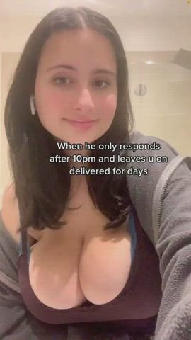 big tits busty cleavage clip