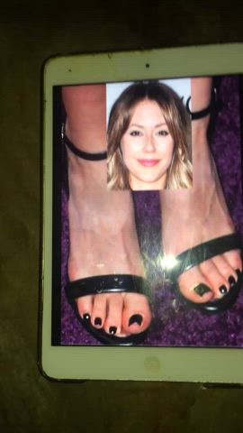cum on feet cumshot feet fetish clip