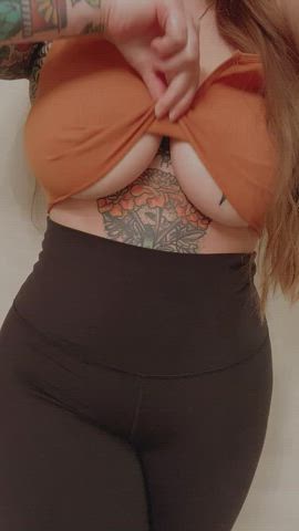 bouncing tits tattoo tits forty-five-fifty-five clip