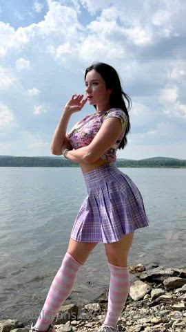 Cute Pink Skirt clip