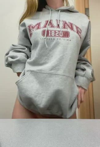 Blonde College Perky Teasing clip