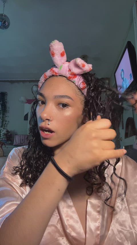 nipple nipple piercing nipslip pajamas tiktok natural-tits tik-tok clip