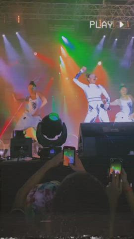 bodysuit celebrity dancing festival goddess tight ass clip