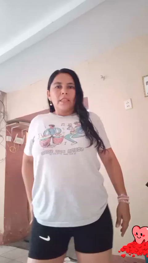 ass brunette dance dancing latina milf tiktok clip