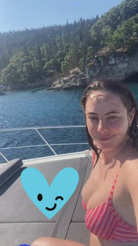 bikini cleavage kaya scodelario clip