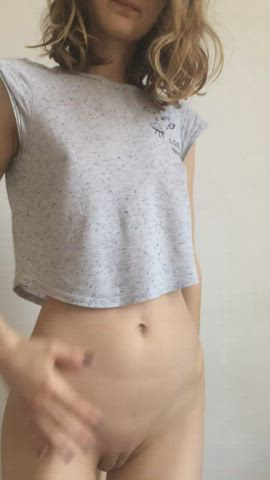 pale petite small tits clip