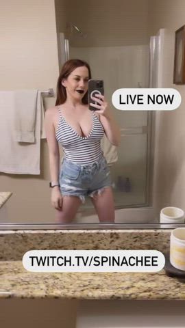 Big Tits Cleavage Gamer Girl Huge Tits Natural Tits clip