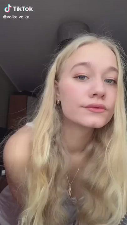 Blonde Cute TikTok clip