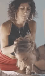 Blowjob Teacher Threesome clip