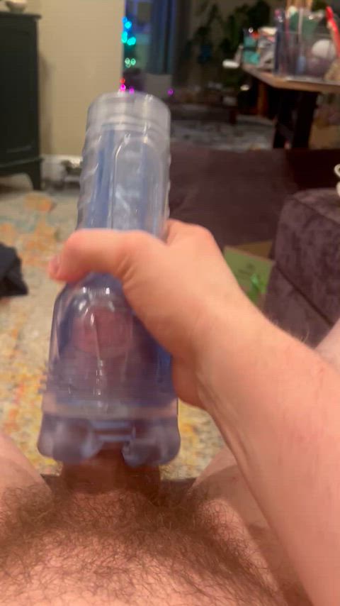 Using my toy before pulling out and exploding