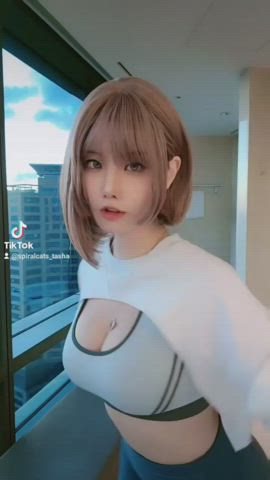 Asian Cute Korean Model clip